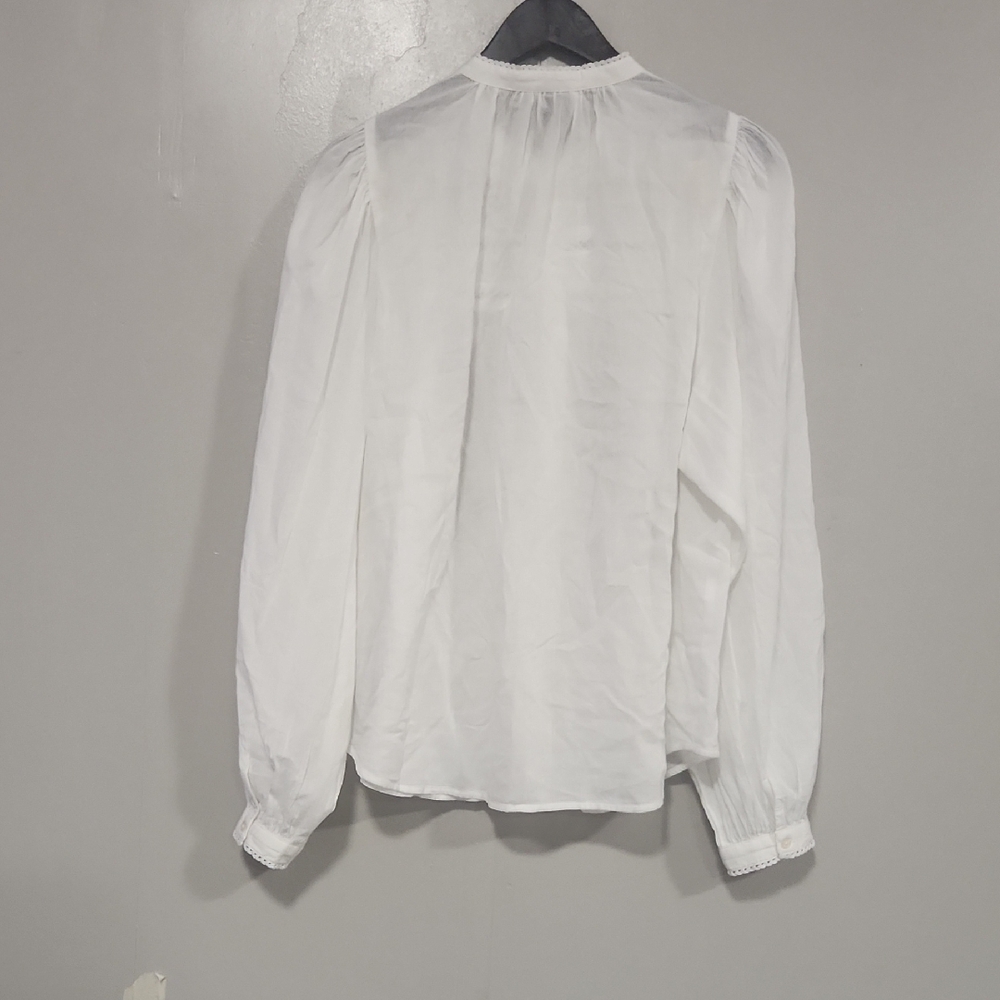 GAP White Lace Detail Blouse - Picture 4 of 5